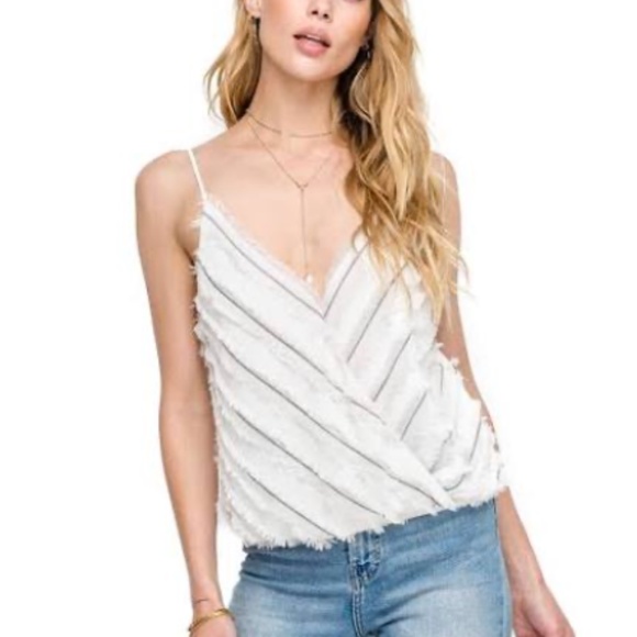 ASTR the label wispy eyelash fringe top - Picture 1 of 4